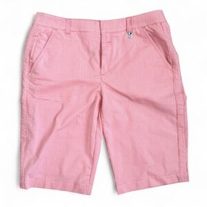 BOSS Hugo Boss Red Gingham Regular Fit Shorts - Women's US Size 6